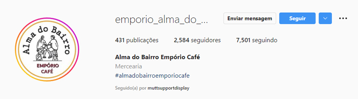 Instagram Alma do Bairro 