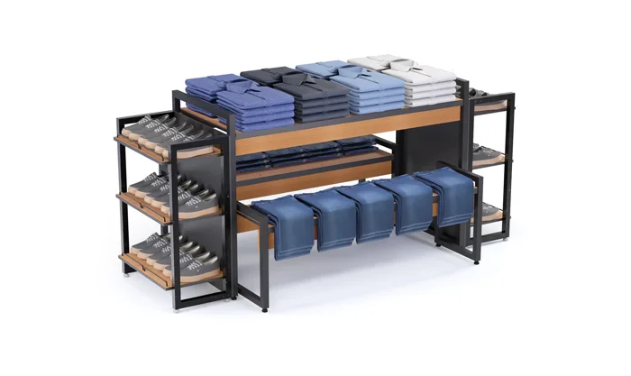 Mesa para loja de roupas