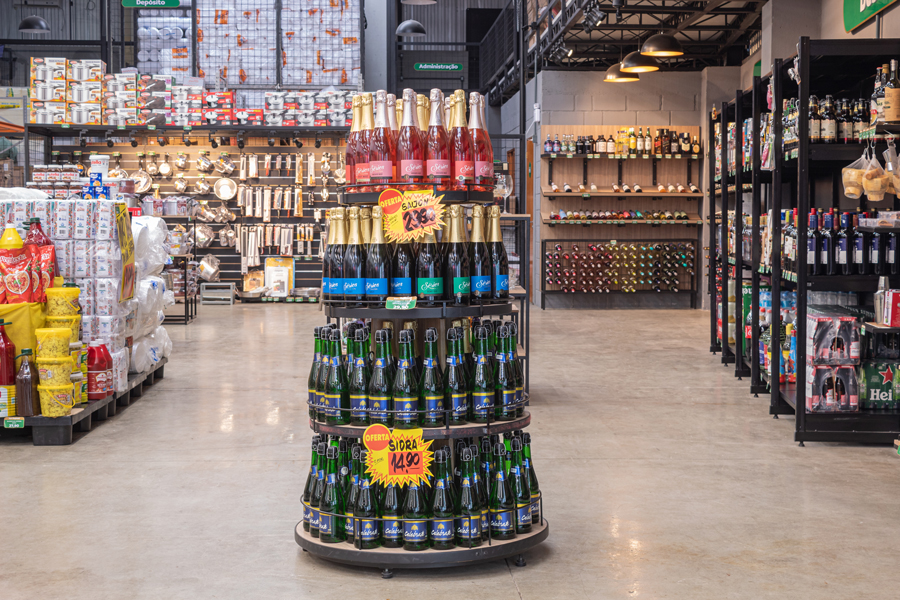 Display 360 para vinhos e bebidas